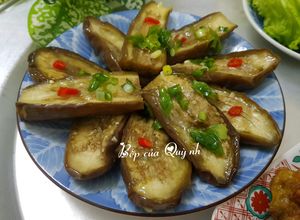 Hình của món Cà tím rim mắm ngọt.