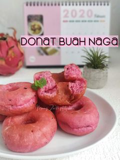 Foto resep 510. Donat Buah Naga