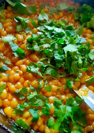 A picture of Boondi sabzi.
