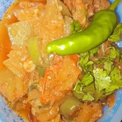 A picture of Pumpkin sabzi😋.