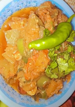 A picture of Pumpkin sabzi😋.