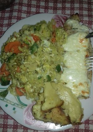 Una foto de Salteado de verduras