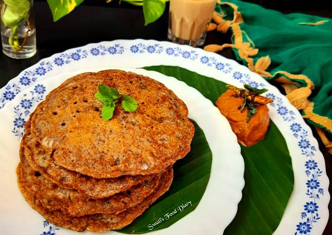 Ragi Savory Pancakes Recipe