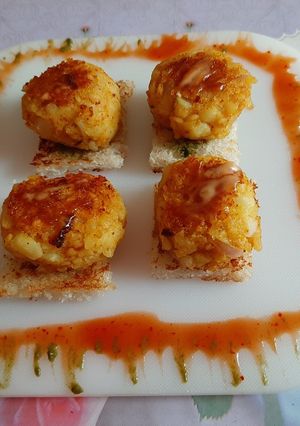 A picture of Poha cutlet.