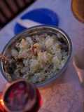 Ensalada de papas con cebolla de verdeo