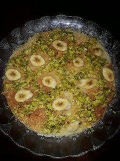 صورة لوصفة كنافة عثملية بقشطه عربية
