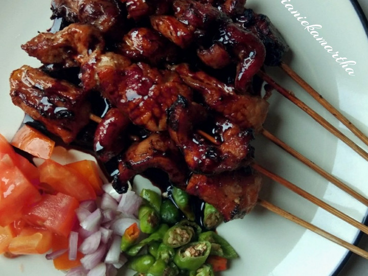 Standar Resep termudah buat 53. Sate Daging Sapi Bumbu Kecap sajian Idul Fitri  gurih