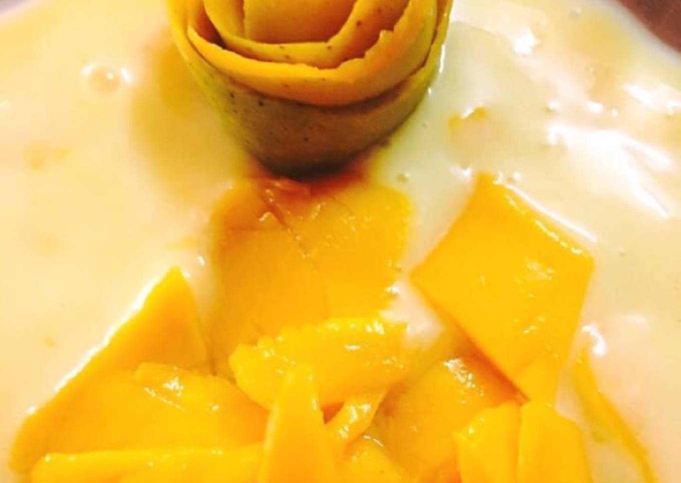Mango custard