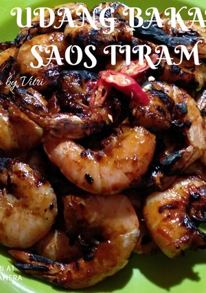 Foto resep Udang bakar saos tiram