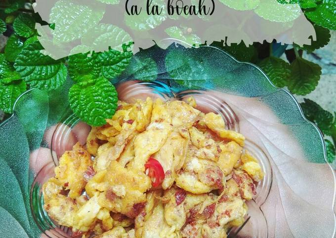 Resep Orak Arik Telur Cornet (a la Bocah) Anti Gagal