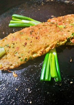 A picture of Fish Omlette.