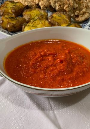 O poză a rețetei Sos rece de ardei copți.