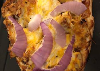Easiest Way to Prepare Delicious Chicken BBQ Naan Pizza