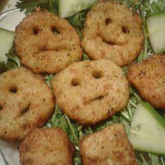 A picture of Tasty smiley potato.