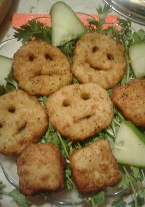 A picture of Tasty smiley potato.