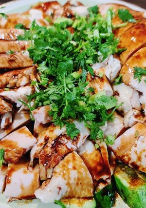 รูปของ ข้าวมันไก่ ราดซอสไก่เบตง