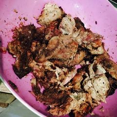 A picture of Braaied chicken.