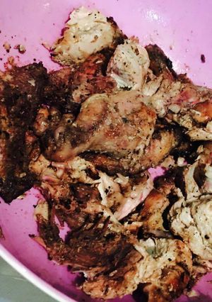 A picture of Braaied chicken.