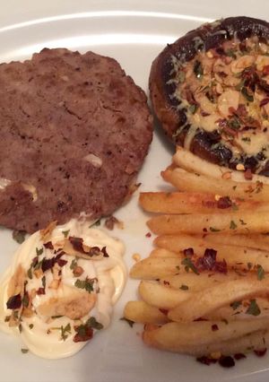 Foto resep Steak Hache avec Champignon