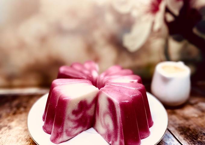 Resep 🇮🇩Puding Roti Tawar Merah Putih dgn Vla Vanilla 🇮🇩 yang Lezat