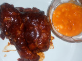 Fire chicken with cheese sauce
