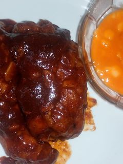 Foto resep Fire chicken with cheese sauce