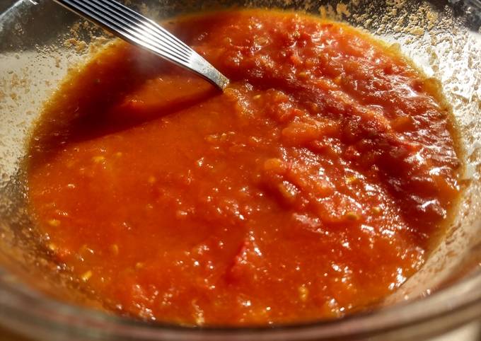 Puré de tomate casero (con tomate natural) Receta de Antonella Grispi  Gonzáles- Cookpad