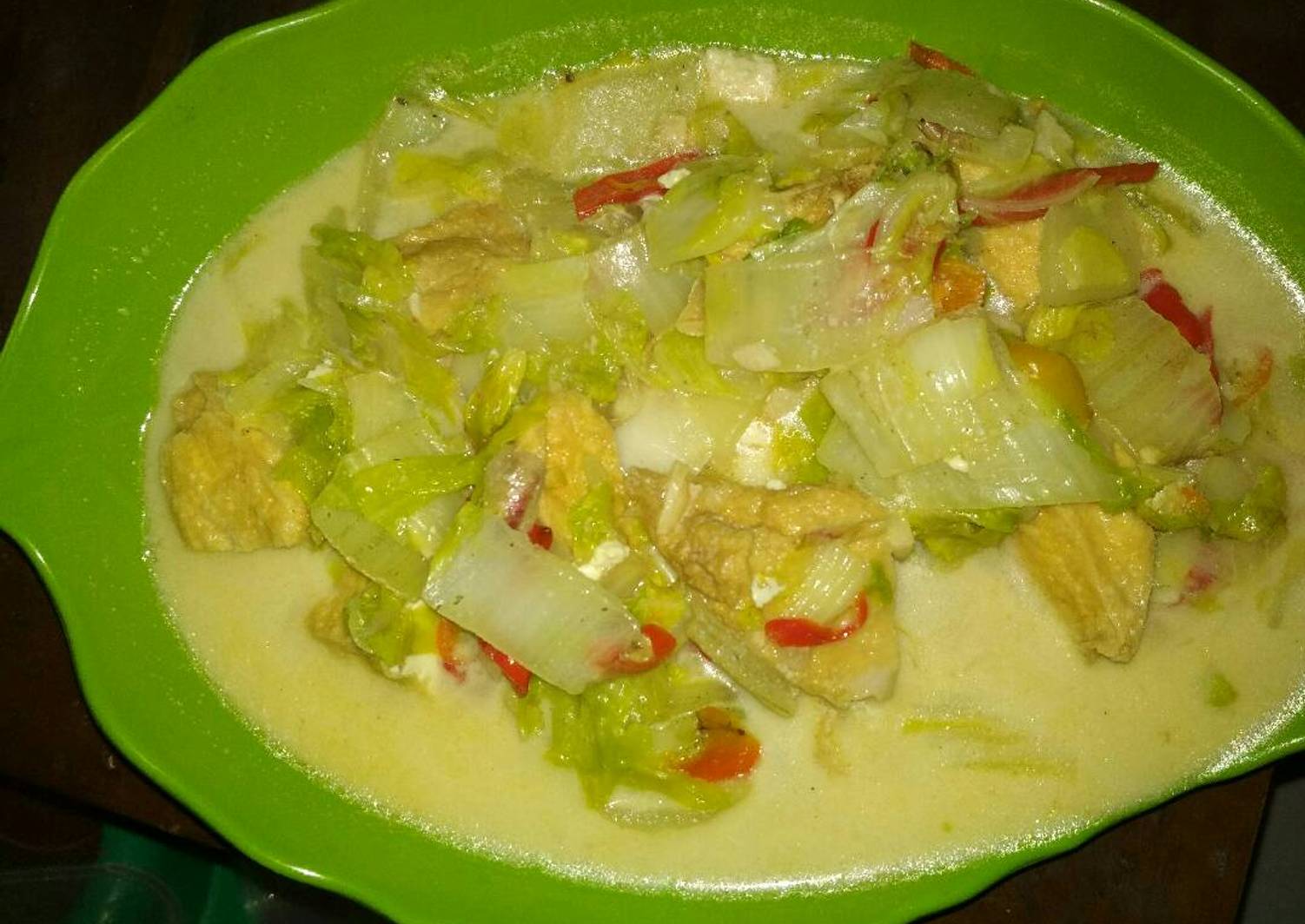 Resep Sawi Putih Tahu Santan Oleh Evita Cookpad