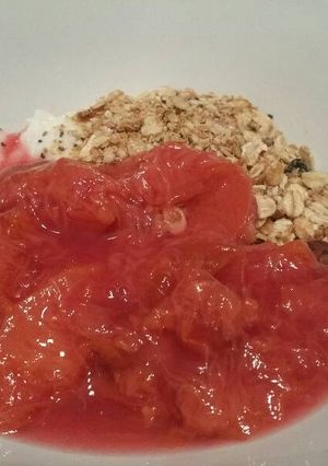 A picture of Sweet and spiced stewed plums.