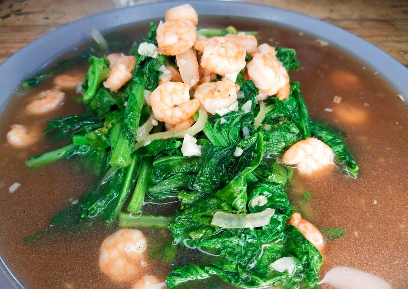 Cah Kailan Udang Vaname (tanpa maizena)