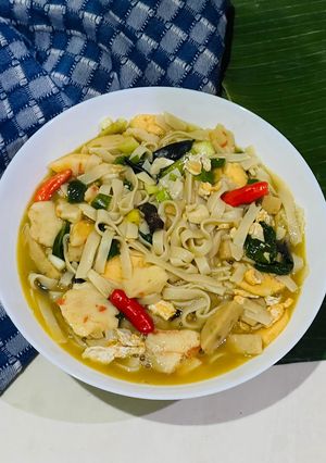 Foto resep Kwetiau kuah Seafood