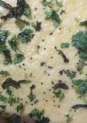 A picture of Suji dhokla.