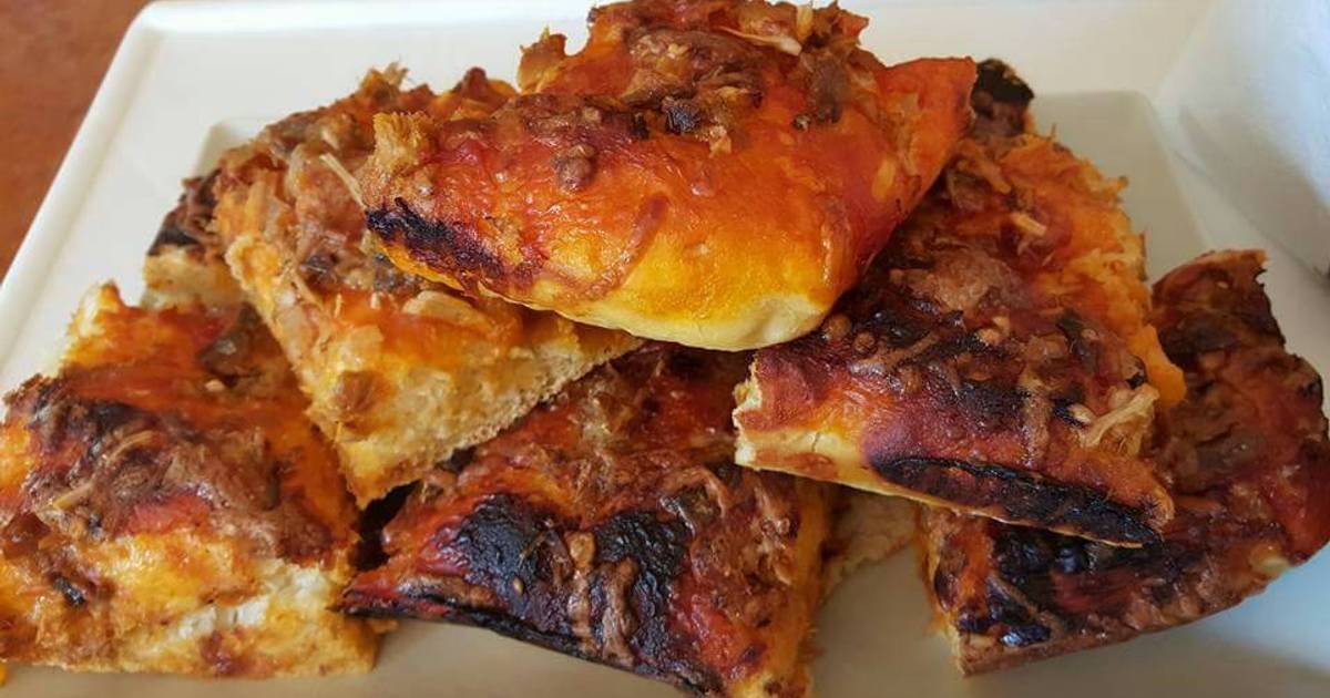 Pizza Casera masa gorda 🍕 Receta de 🍉 Noe Navarro 🍉 Cookpad