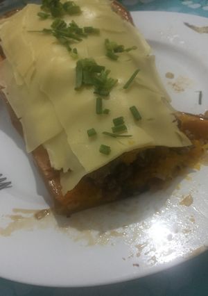 Una foto de Calabacín relleno