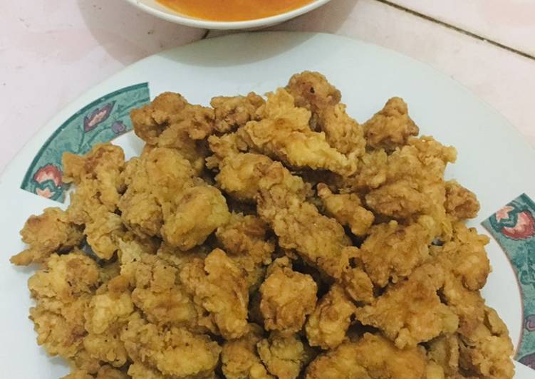 Resep Ayam fillet tepung asam manis pedas, Enak Banget