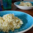 Risotto de pera y queso azul