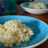 Risotto de pera y queso azul