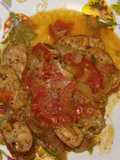 Salchicha de pollo a la Mexicana
