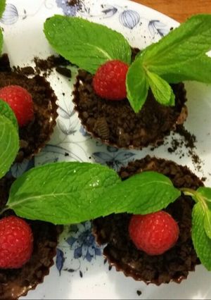 Hình của món Chậu cây pudding socola (pudding plant).