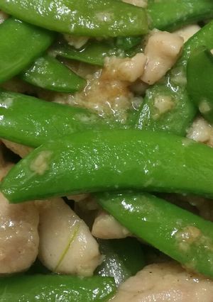 Foto resep Tumis ayam dengan kapri