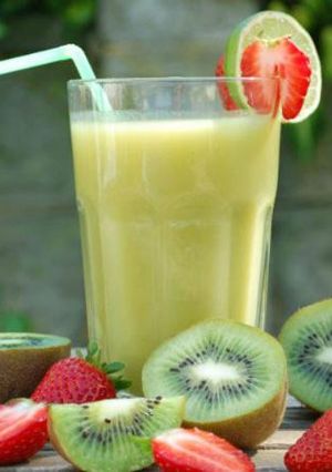 Foto resep Strawberry dan kiwi smoothie