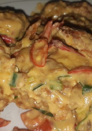Foto resep Ayam sauce telur asin