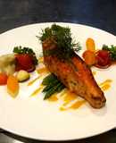 Cá hồi sốt chanh dây