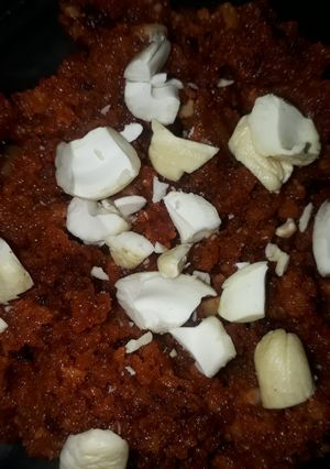 A picture of Gajar ka halwa.