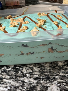 Una foto de Helado cookie monster