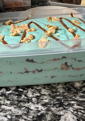 Una foto de Helado cookie monster