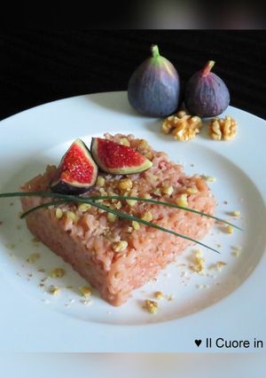 Foto di Risotto ai fichi con granella di noci