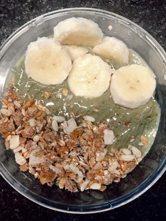 Una foto de Smoothie bowl de plátano