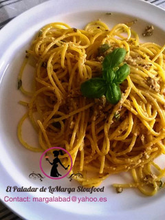 Una foto de Pasta de Maíz al aroma de vino y albahaca