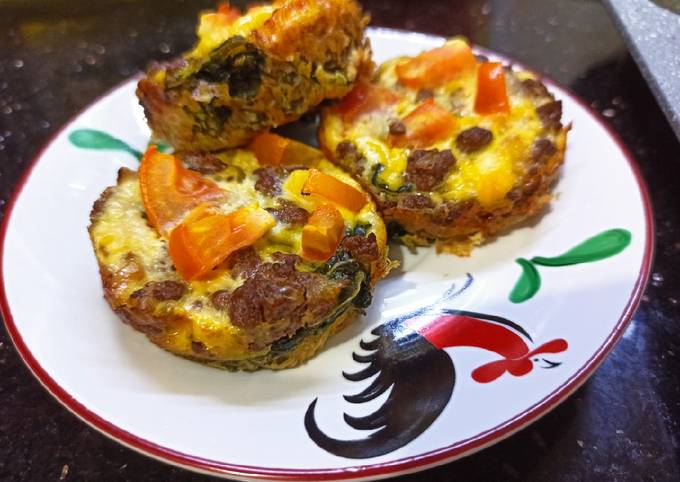 Spinach Quiche (Muffin Bayam)